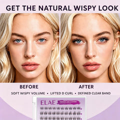 ELAE close up of wispy D‑curl clusters highlighting natural texture