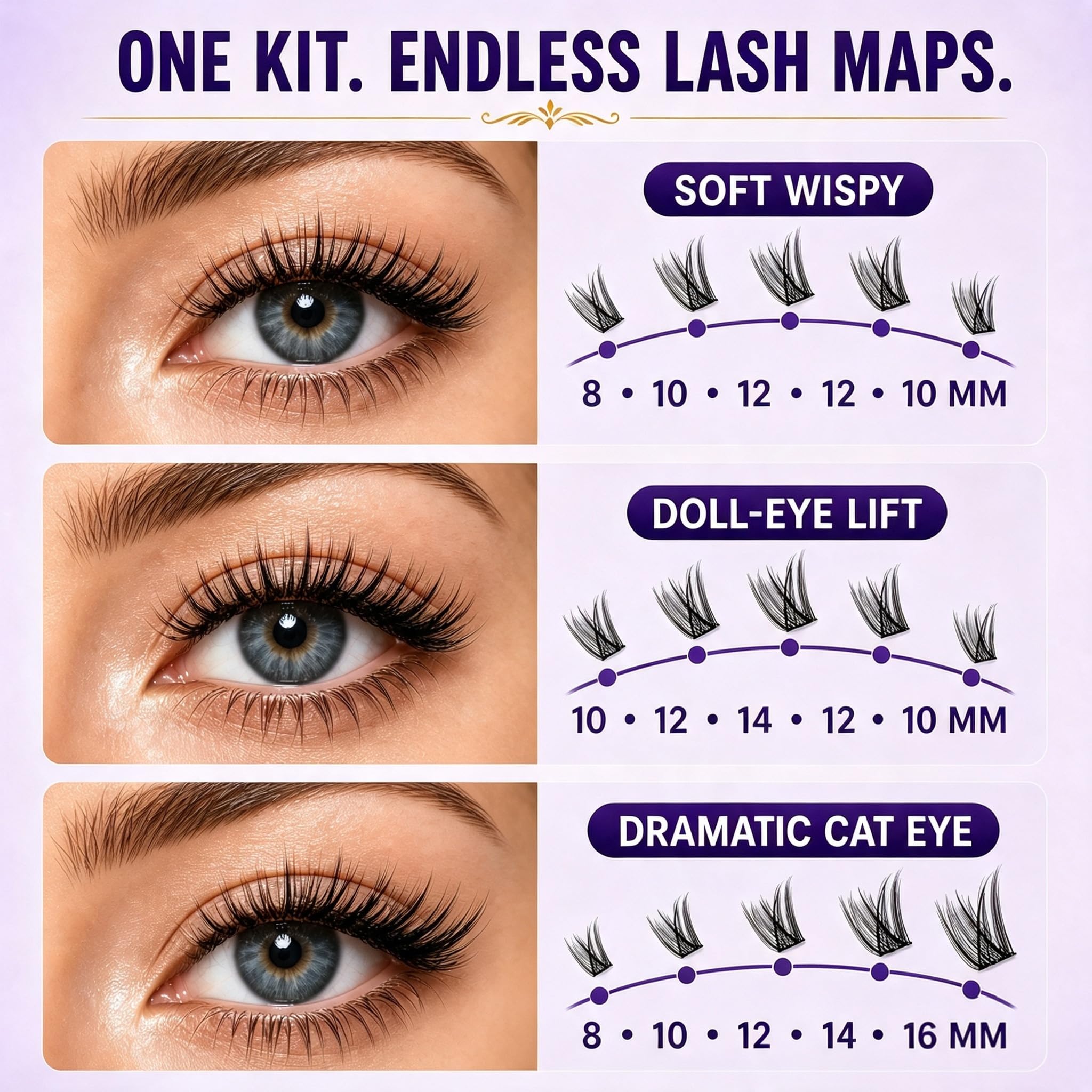ELAE cotton band detail showing slim black band that blends at the lash root benefit