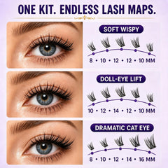 ELAE cotton band detail showing slim black band that blends at the lash root benefit