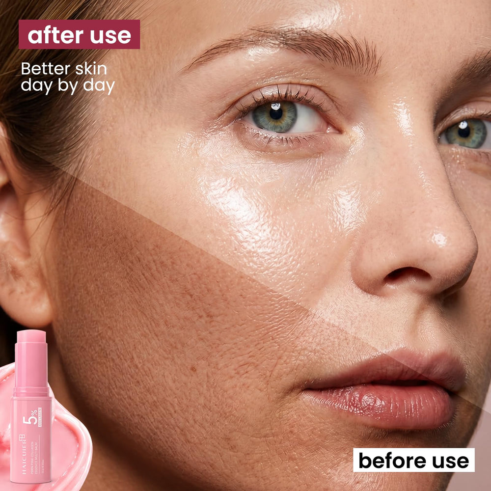 ELANQSKIN applying balm to cheek to demonstrate targeted plumping benefit