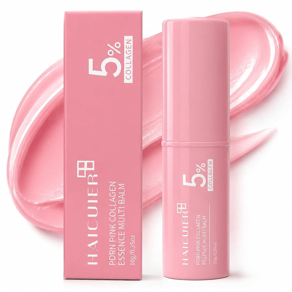 ELANQSKIN front packaging of collagen volume multi balm showing compact stick and benefit