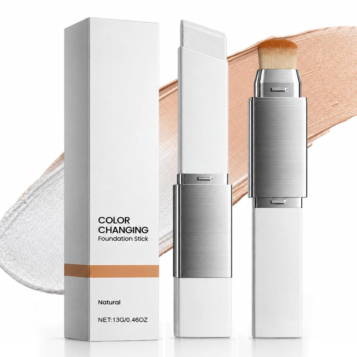 ELANQSKIN front packaging of color-changing stick showing compact design and branding benefit portability