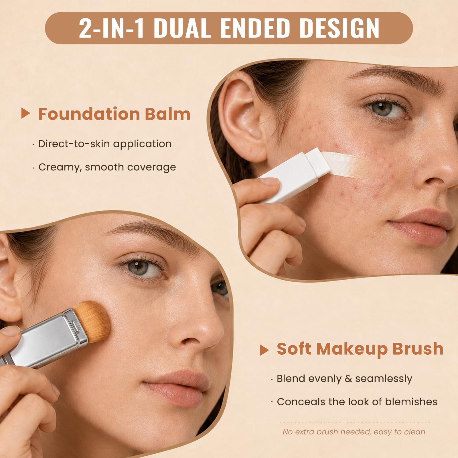 ELANQSKIN close-up of white balm texture revealing smooth, blendable formula for even coverage