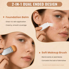 ELANQSKIN close-up of white balm texture revealing smooth, blendable formula for even coverage