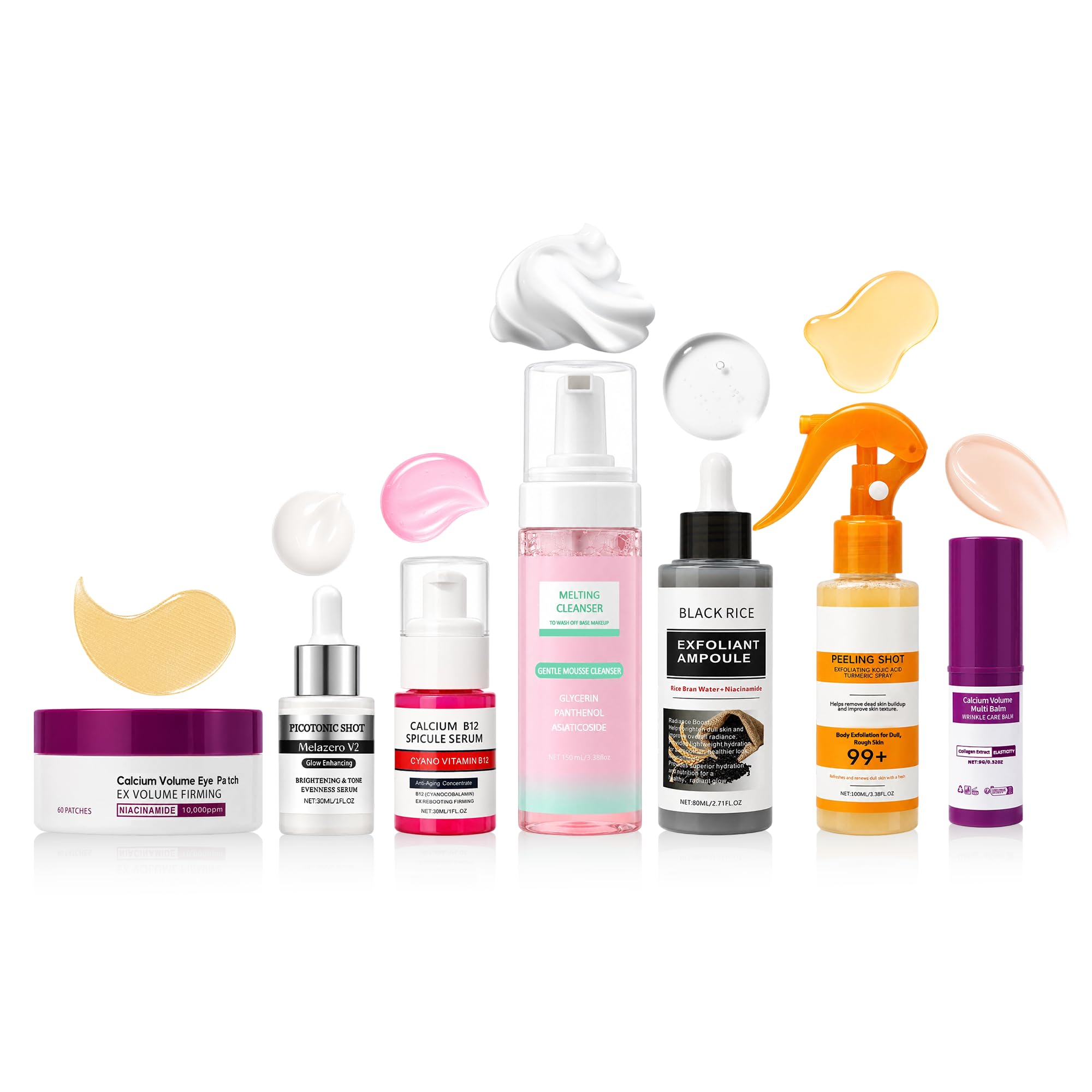 Elarenne front packaging showing full facial care kit and easy routine benefits
