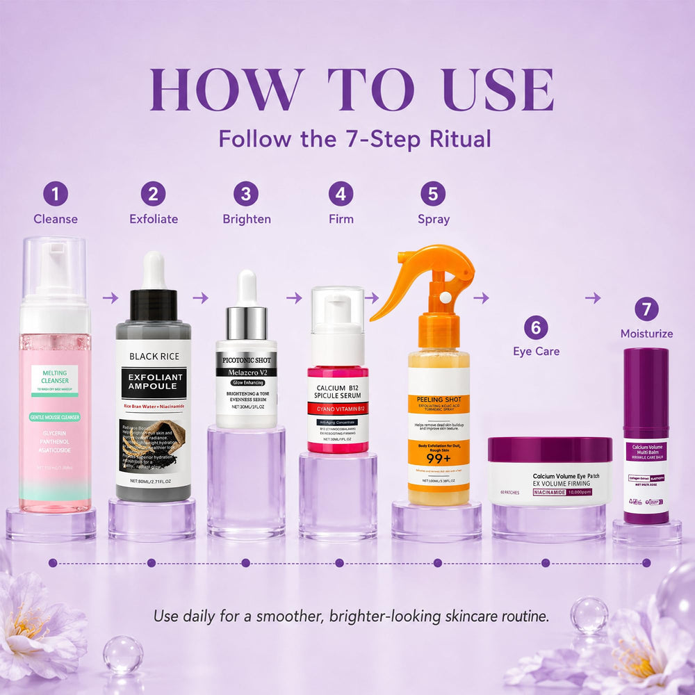 Elarenne skincare set on bathroom counter suggesting simple daily ritual
