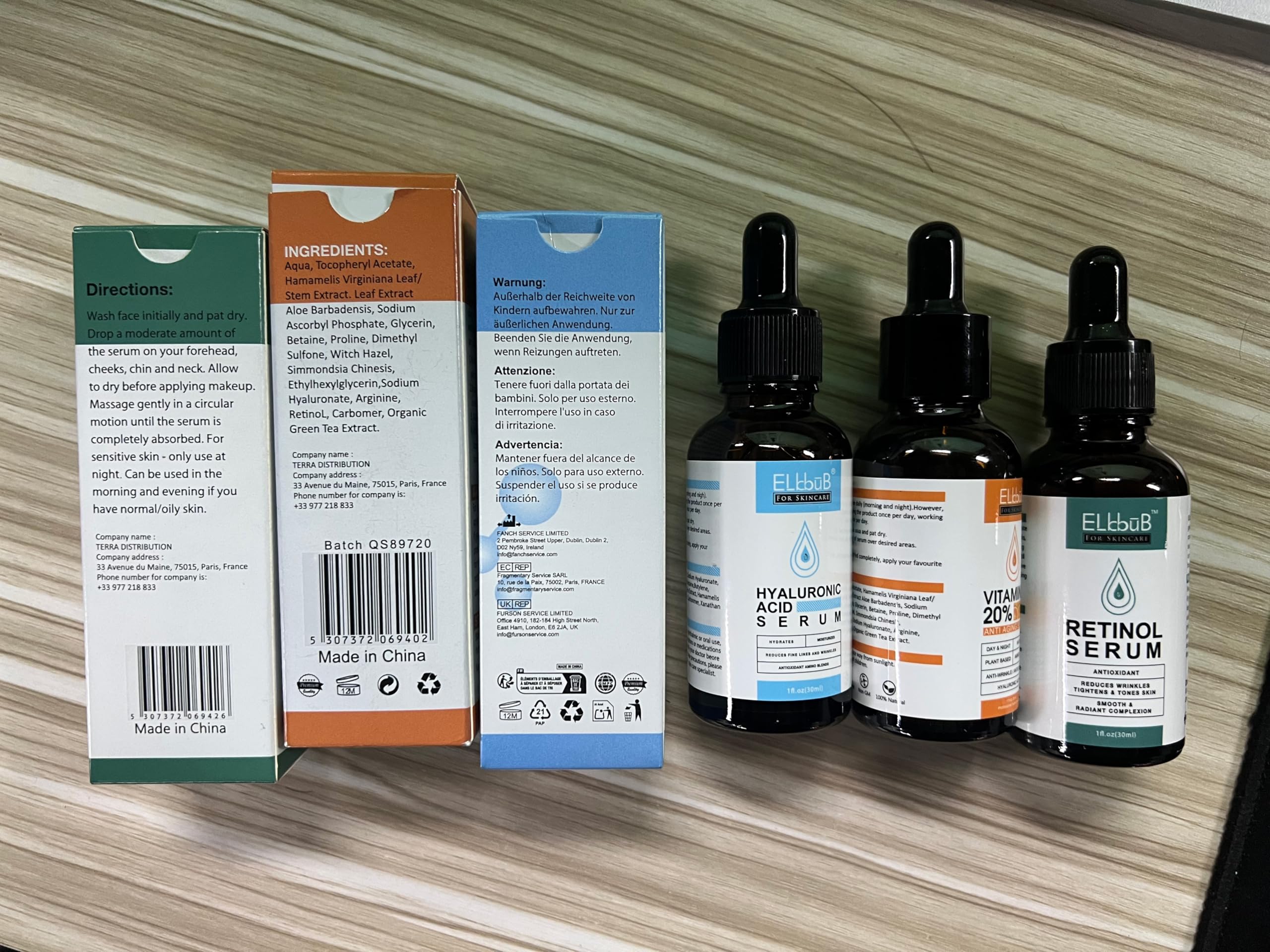 ELBBUB hyaluronic acid serum dispensing lightweight hydrating gel