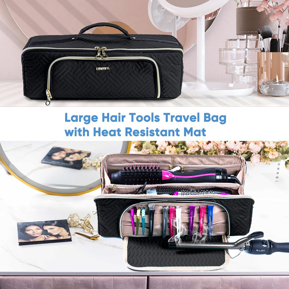 ELCUPA bag inside a suitcase to show capacity and travel-friendly size