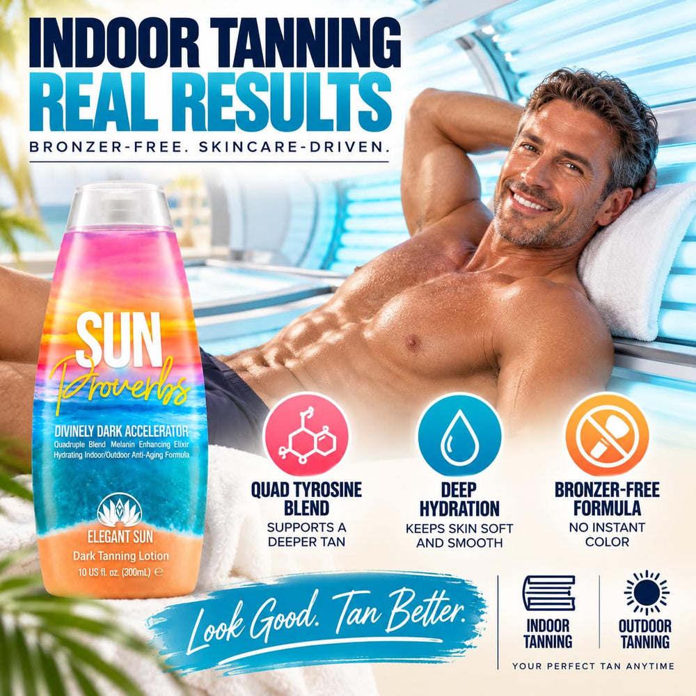 Elegant Sun used in a tanning bed setting for indoor accelerator