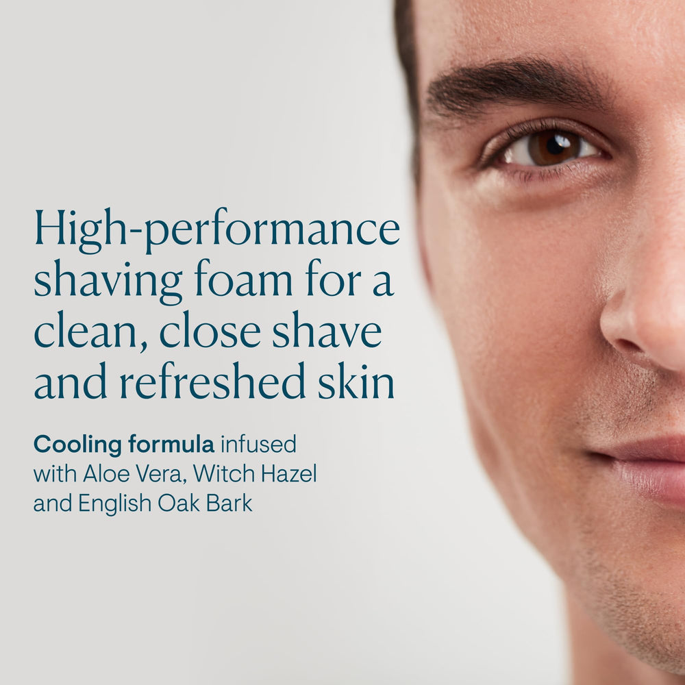 ELEMIS close-up of dense menthol foam texture for smooth glide