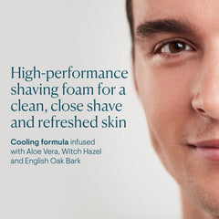 ELEMIS close-up of dense menthol foam texture for smooth glide