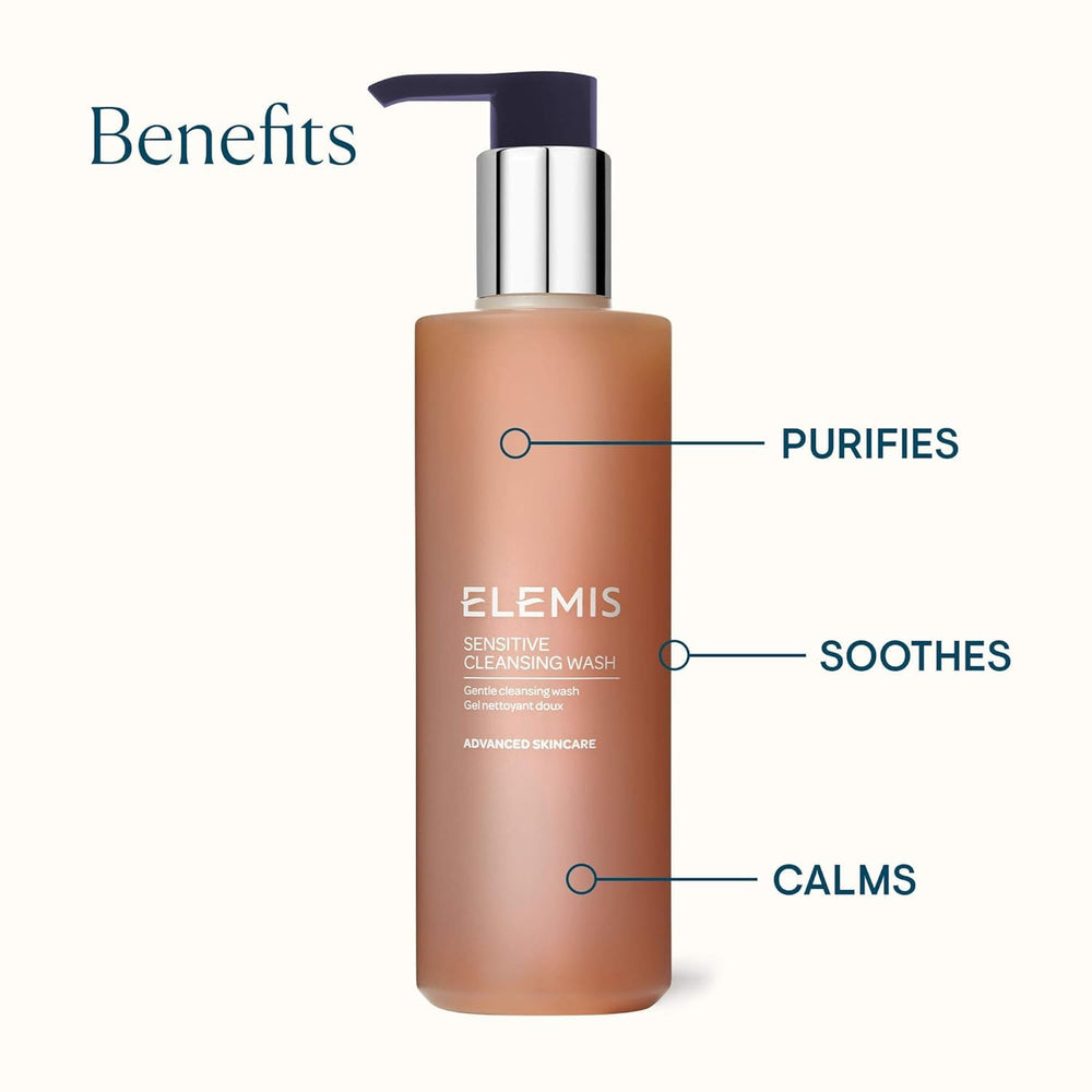 ELEMIS wash in hand demonstrating mild lather and comfortable feel