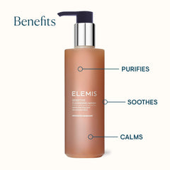 ELEMIS wash in hand demonstrating mild lather and comfortable feel