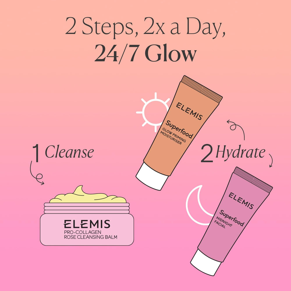 ELEMIS trio staged together showing complete morning and night routine