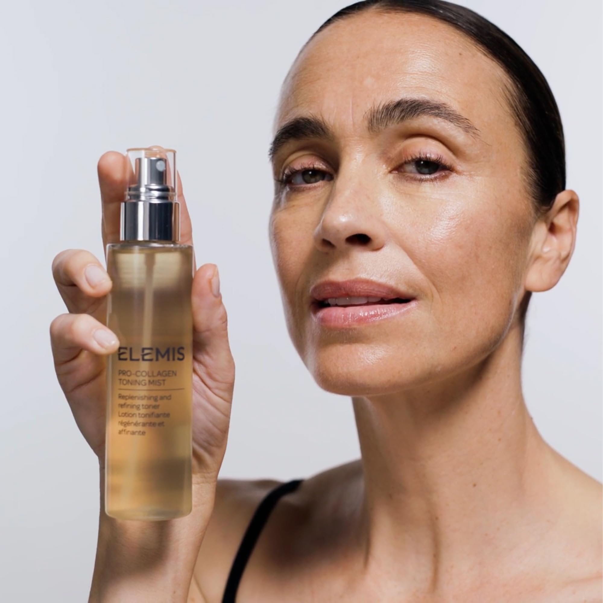 ELEMIS toning mist styled on bathroom vanity conveying ritual and scent