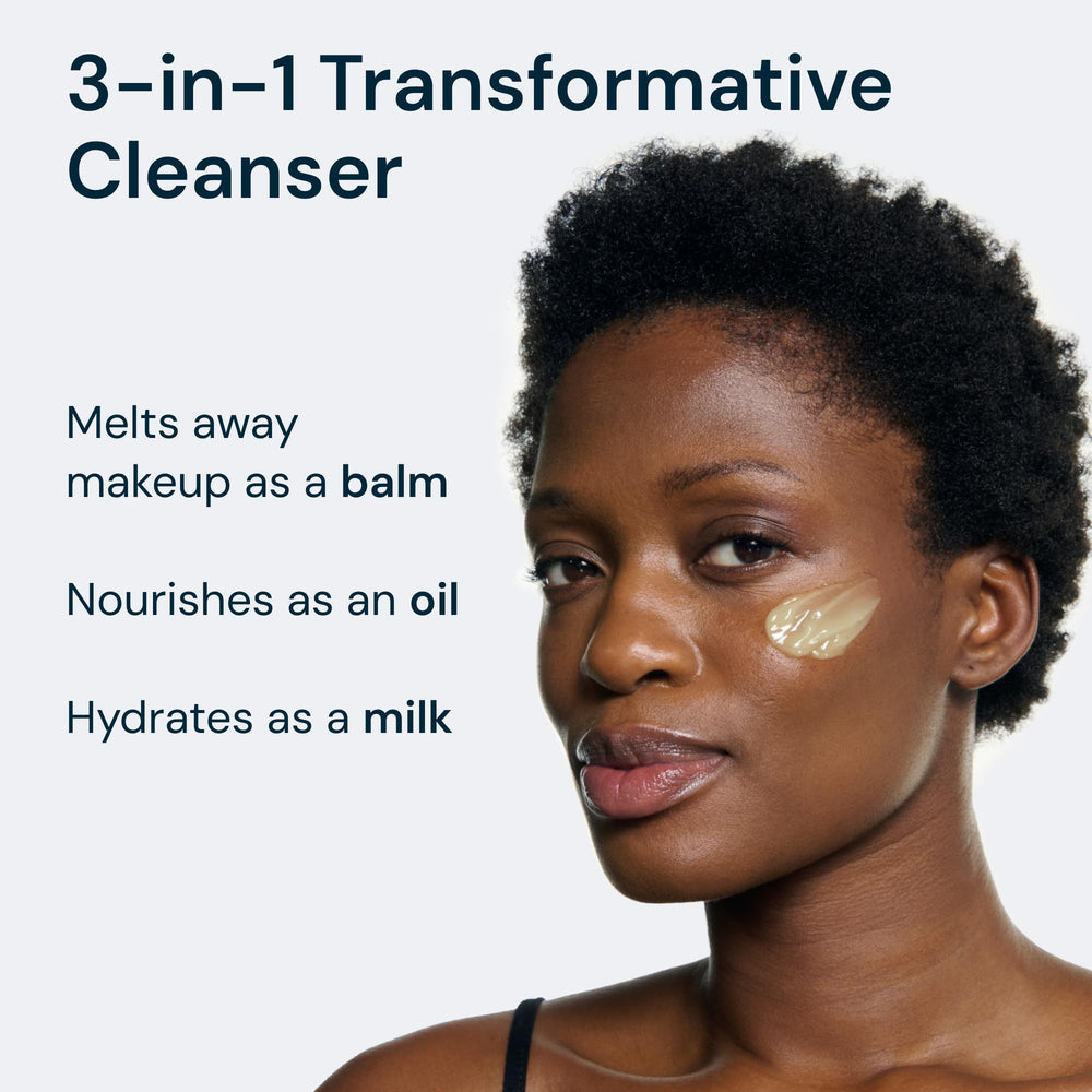 ELEMIS balm being removed with damp cloth illustrating effective makeup removal