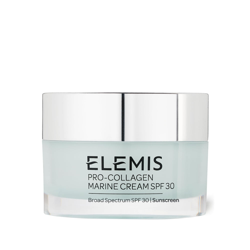 ELEMIS jar front view showing branding and elegant packaging benefit: premium presentation