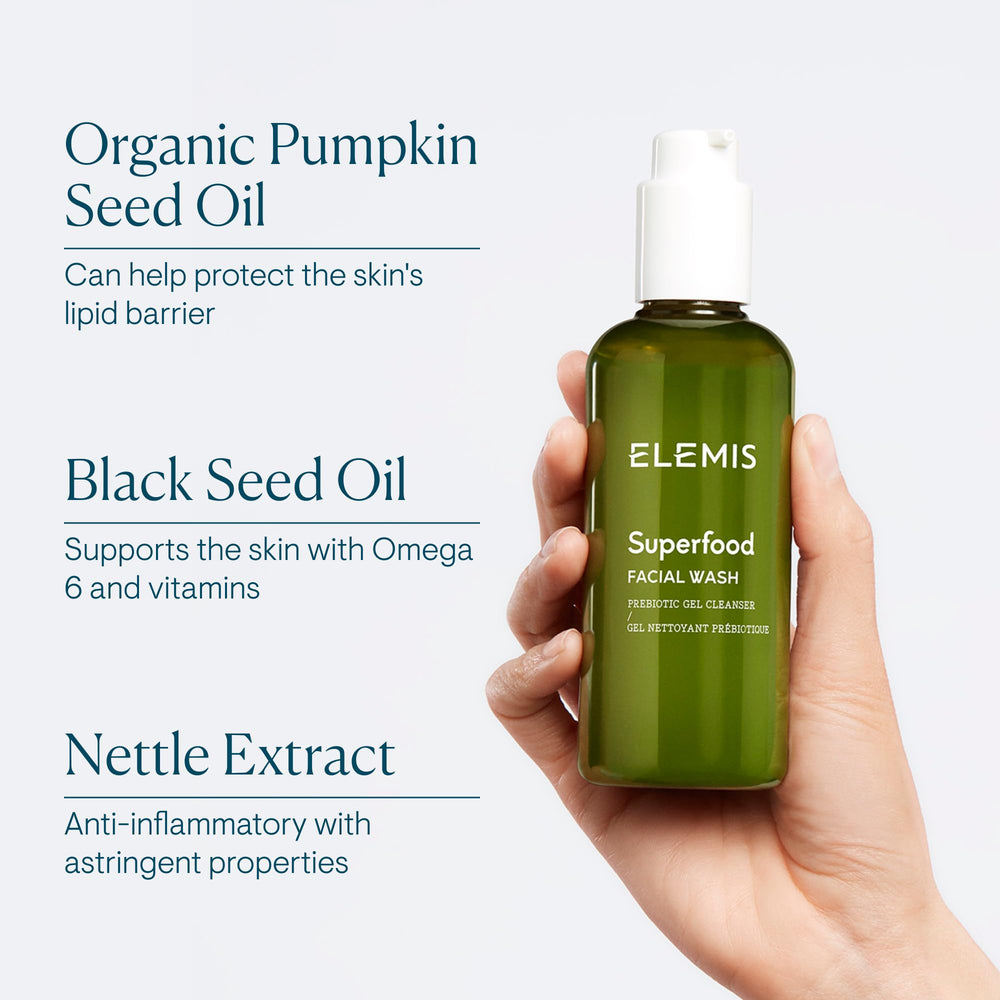 ELEMIS product on bathroom shelf styled for daily routine inspiration