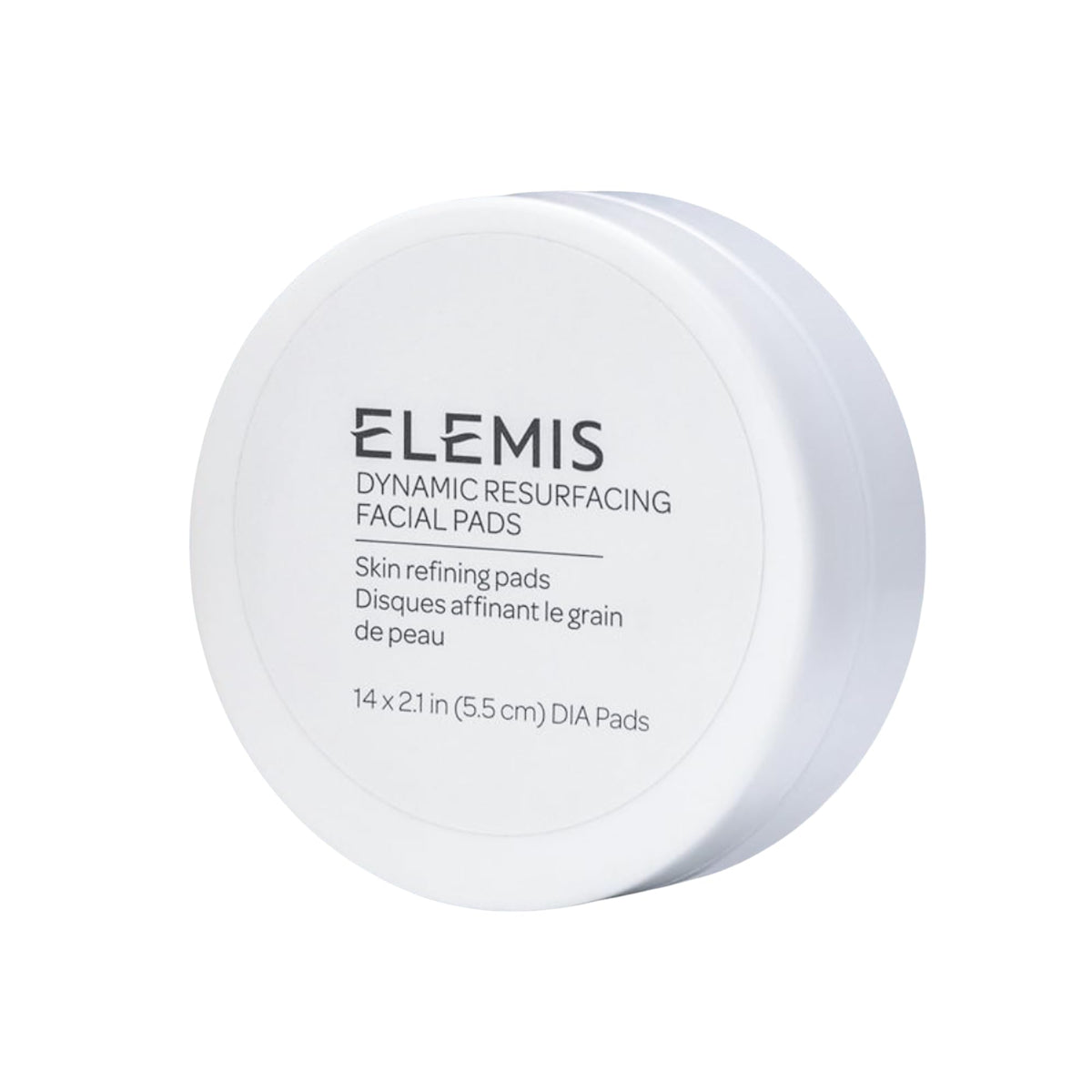 ELEMIS front packaging showing 14-count pads for easy daily resurfacing