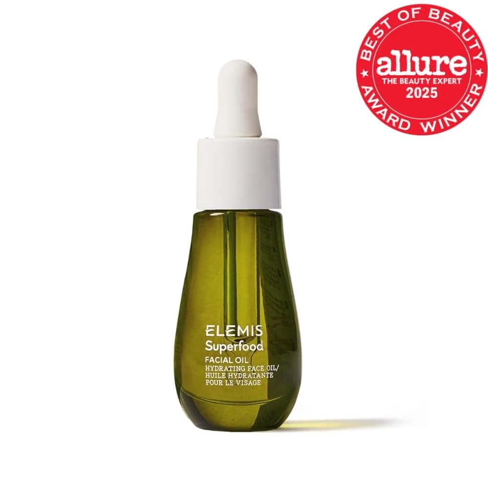 ELEMIS facial oil texture pool highlighting lightweight, fast absorption