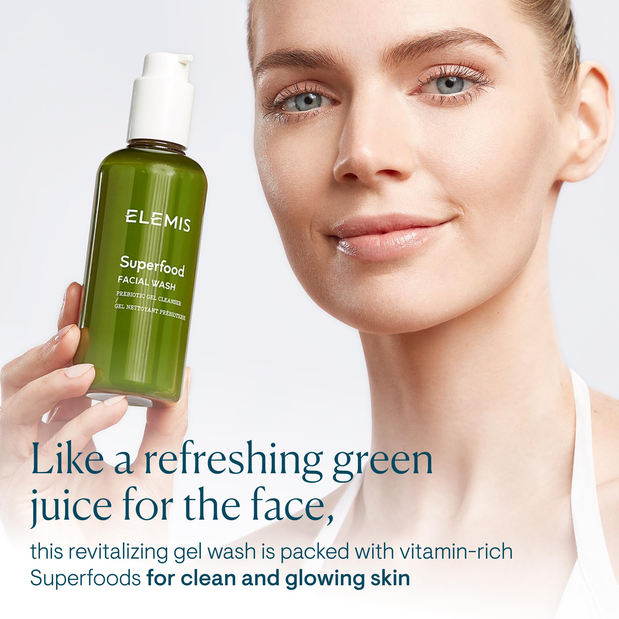 ELEMIS gel texture close-up highlighting gentle, nourishing feel