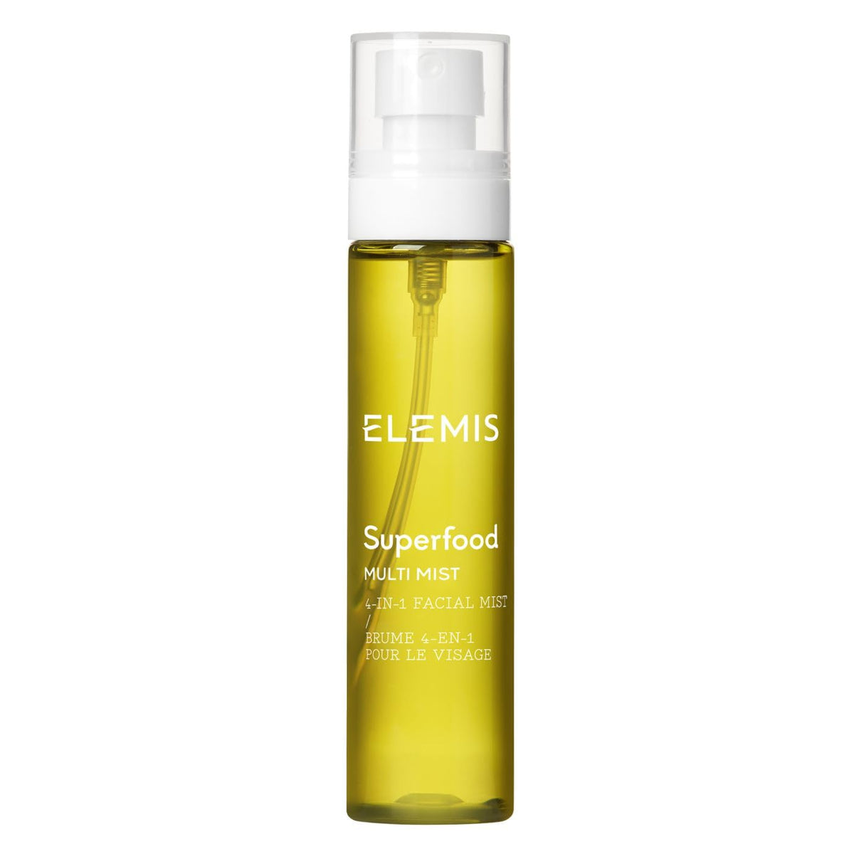 ELEMIS front bottle view showing compact 98ml size and sleek labeling for convenience