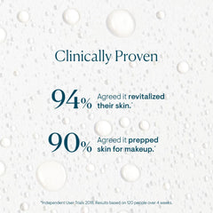 ELEMIS fine droplet texture on skin illustrating lightweight hydration and fast absorption