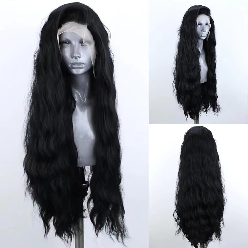 ELESTY front view showing lace front and natural hairline for realistic styling