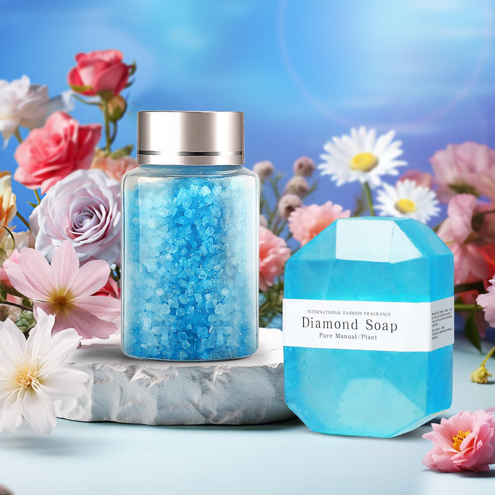 Eletorot bath salts packet spilling to show grain texture and relaxing soak benefit