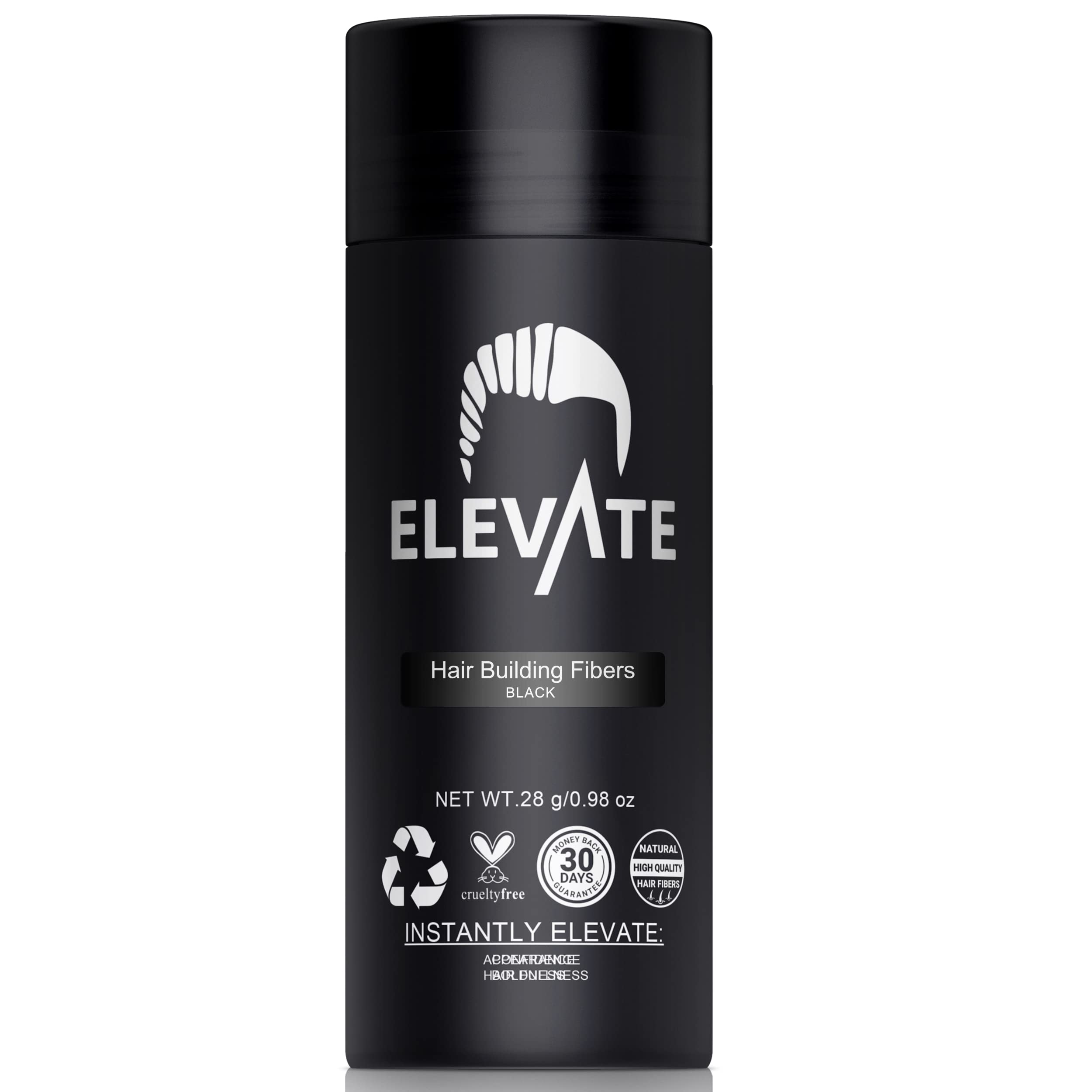 Elevate front packaging showing bottle and label for easy identification and confidence