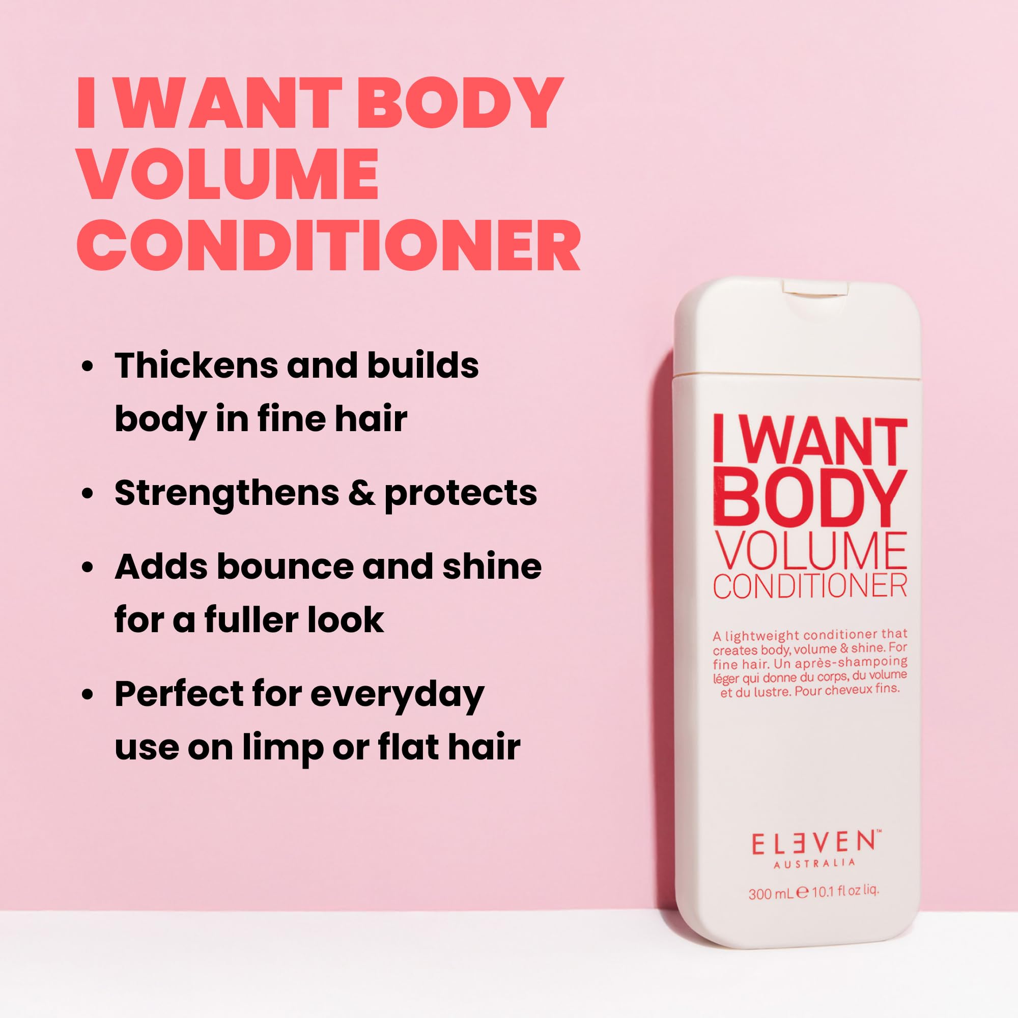 ELEVEN AUSTRALIA conditioner texture being poured for lightweight nourishment