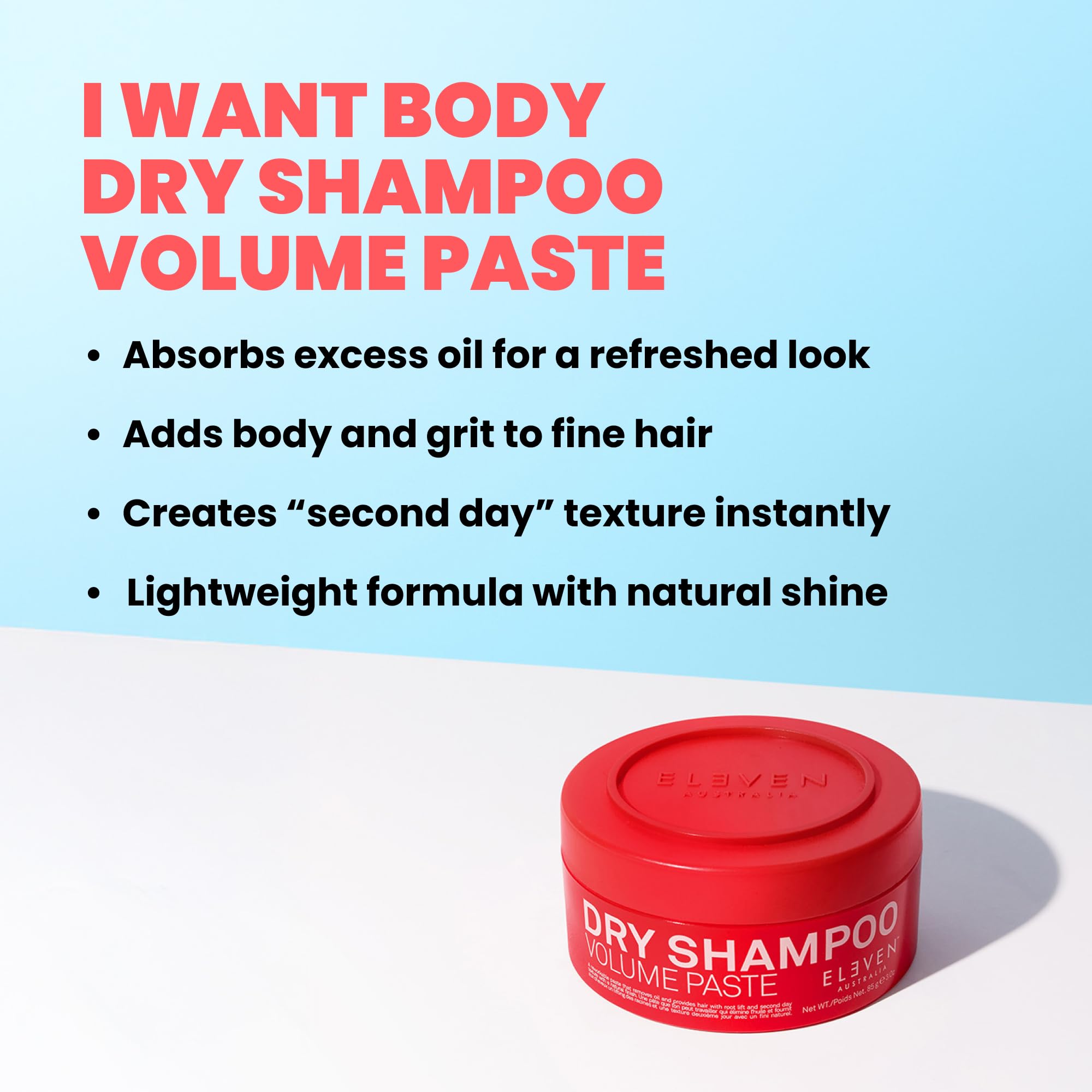ELEVEN AUSTRALIA paste texture close-up revealing mattifying particles and grip