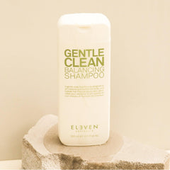 ELEVEN AUSTRALIA pump dispensing foam demonstrating gentle lather for sensitive scalps benefit