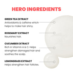 ELEVEN AUSTRALIA shampoo texture on palm illustrating lightweight lather and easy spreadability