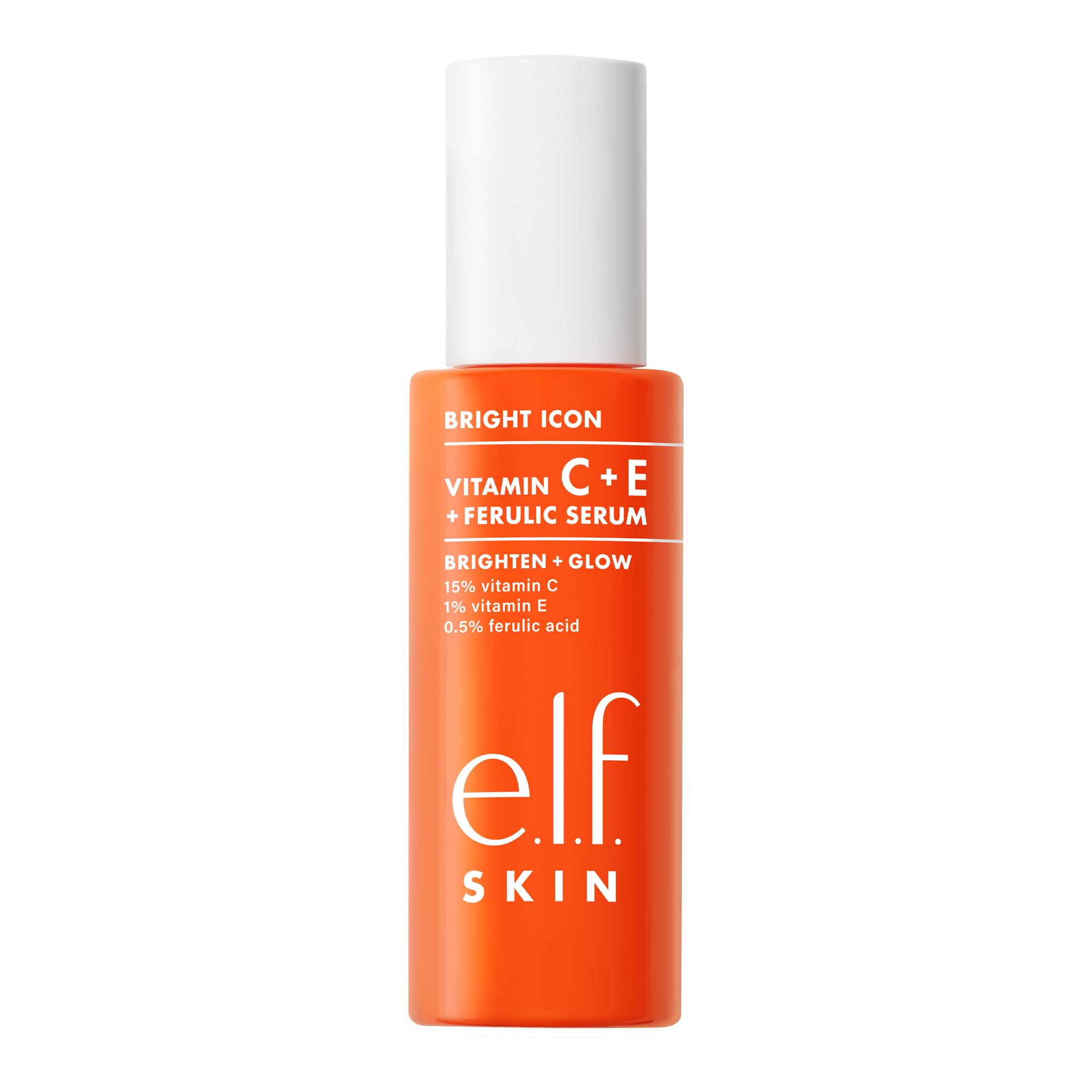 e.l.f. Bright Icon next to sunscreen emphasizing morning use and sun protection