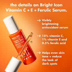 e.l.f. Bright Icon texture on hand demonstrating lightweight absorption benefit