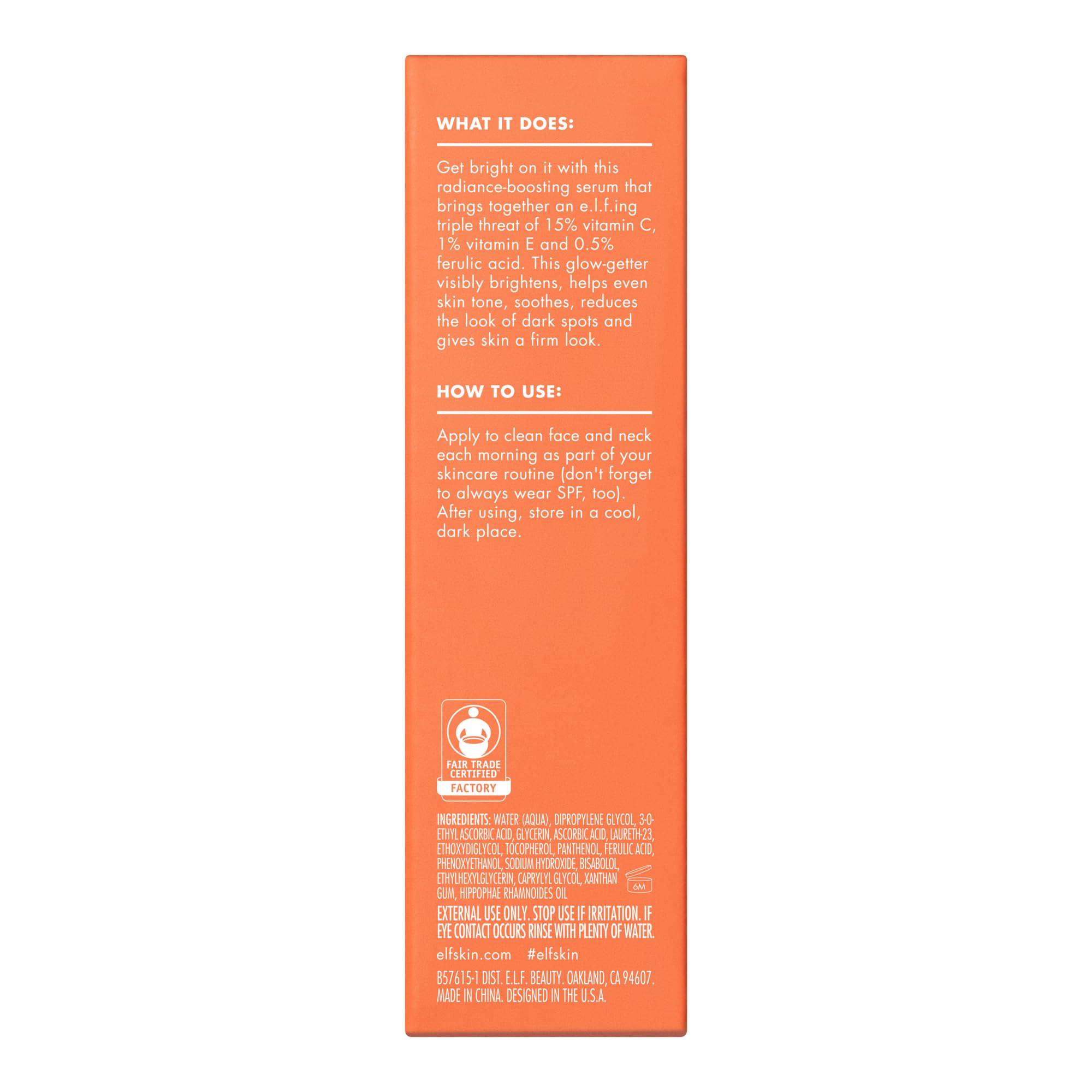 e.l.f. Bright Icon lifestyle image on glowing skin showing visible radiance