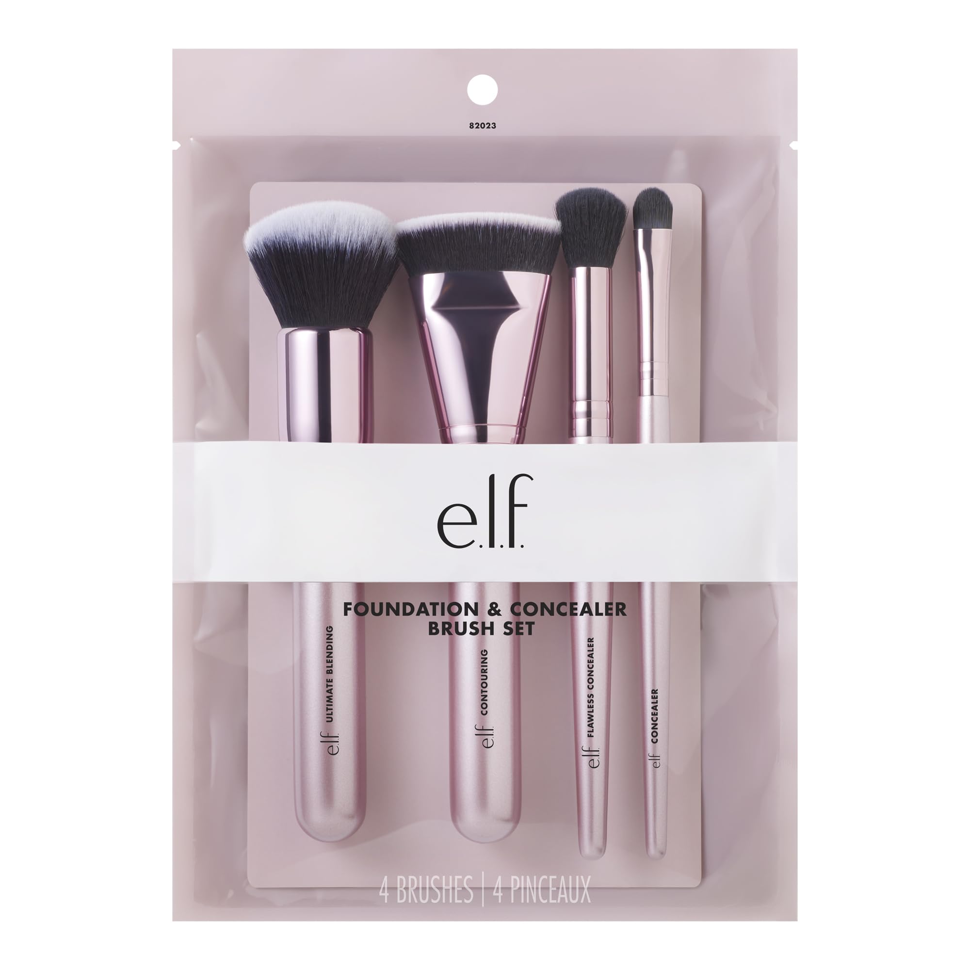 e.l.f. close-up of synthetic bristles texture that blends product smoothly