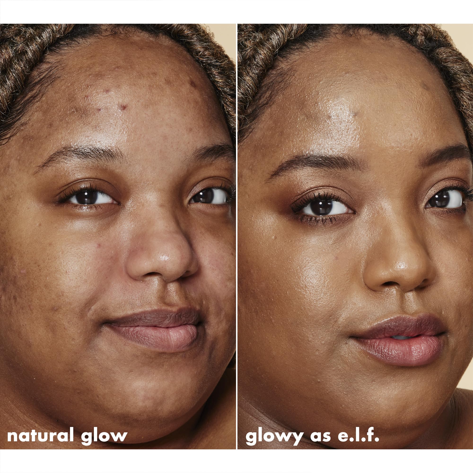 e.l.f. label close-up highlighting ingredients and vegan certification
