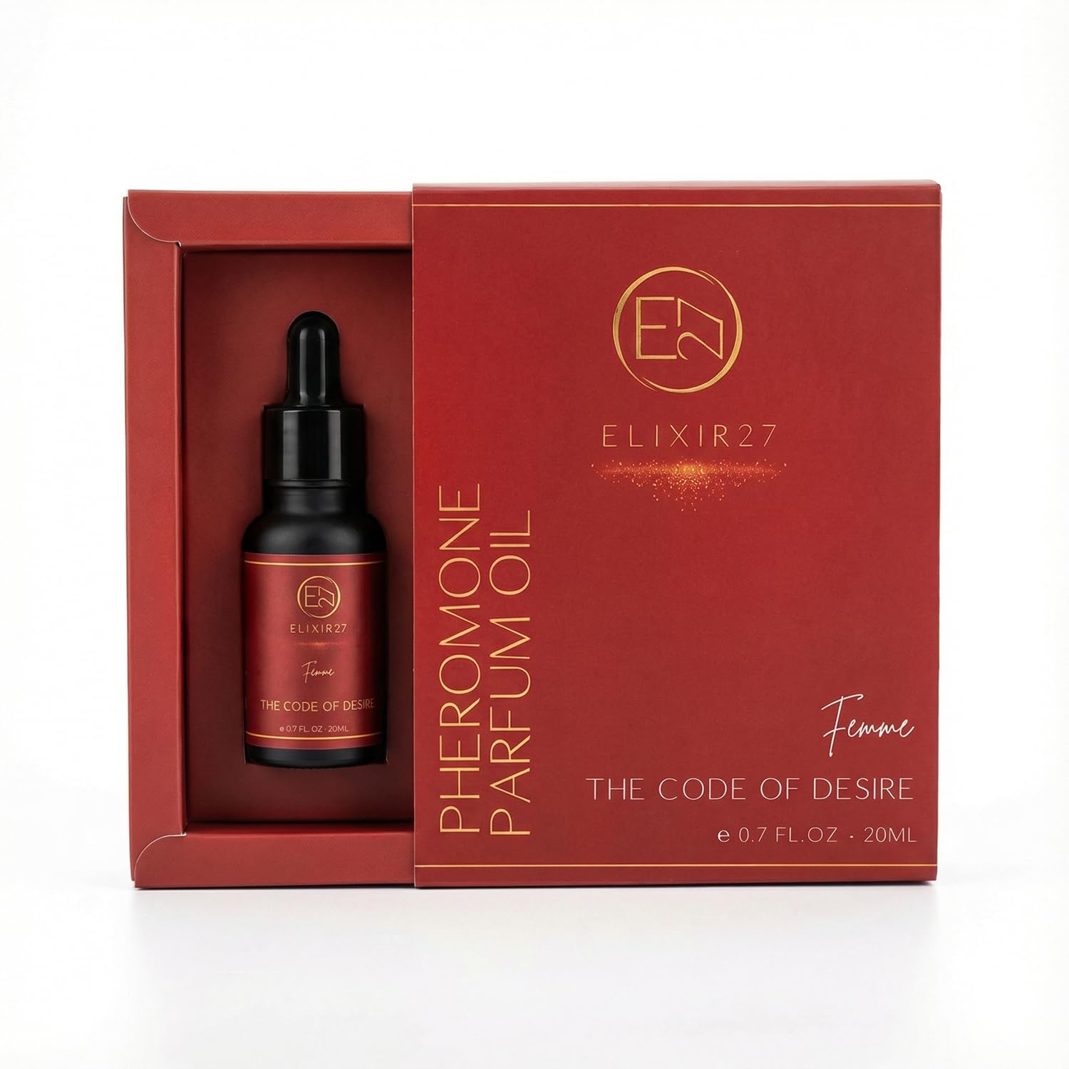 ELIXIR27 lifestyle scene for night out conveying intimate warm vanilla confidence benefit
