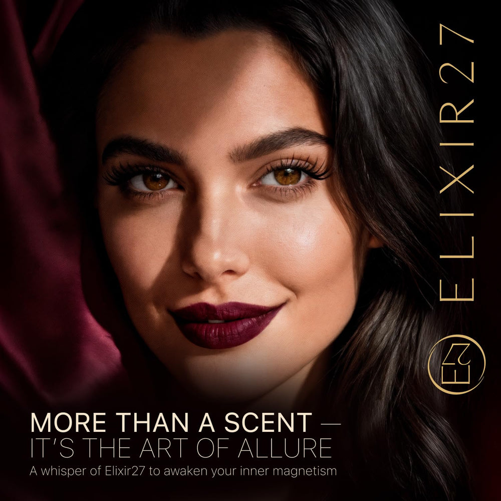 ELIXIR27 rollerball in hand showing 0.7 oz scale for easy travel benefit