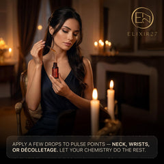 ELIXIR27 ingredients close-up of vanilla and jasmine portraying rich natural notes benefit
