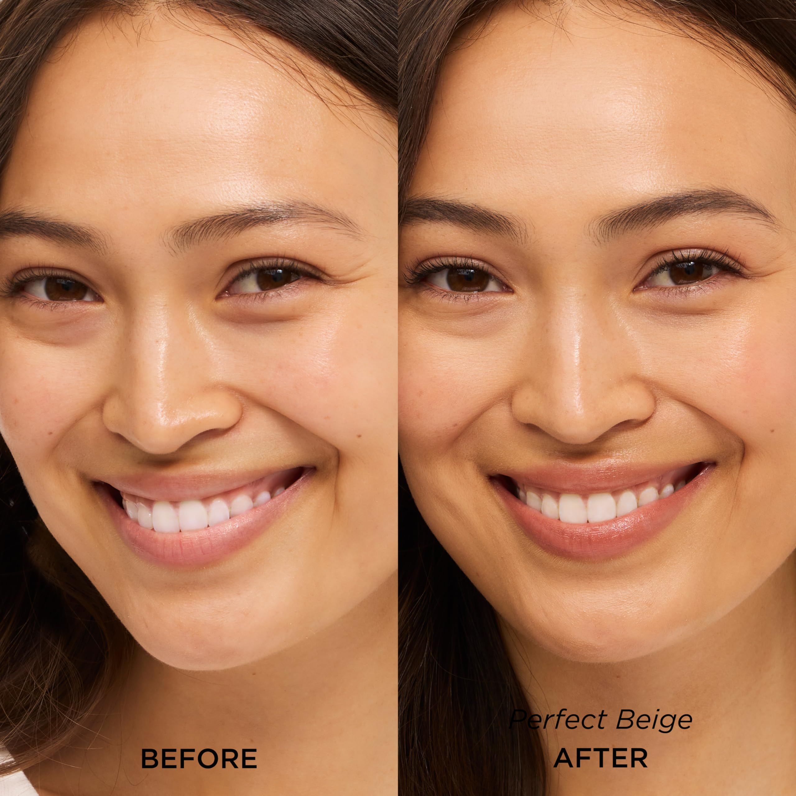 Elizabeth Arden applying foundation with sponge demonstrating buildable, even coverage