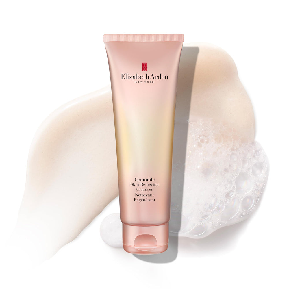 Elizabeth Arden pump and cap detail highlighting convenient dispensing and control