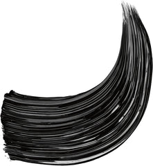Elizabeth Arden mascara swatch on skin illustrating rich black pigment and buildable coverage