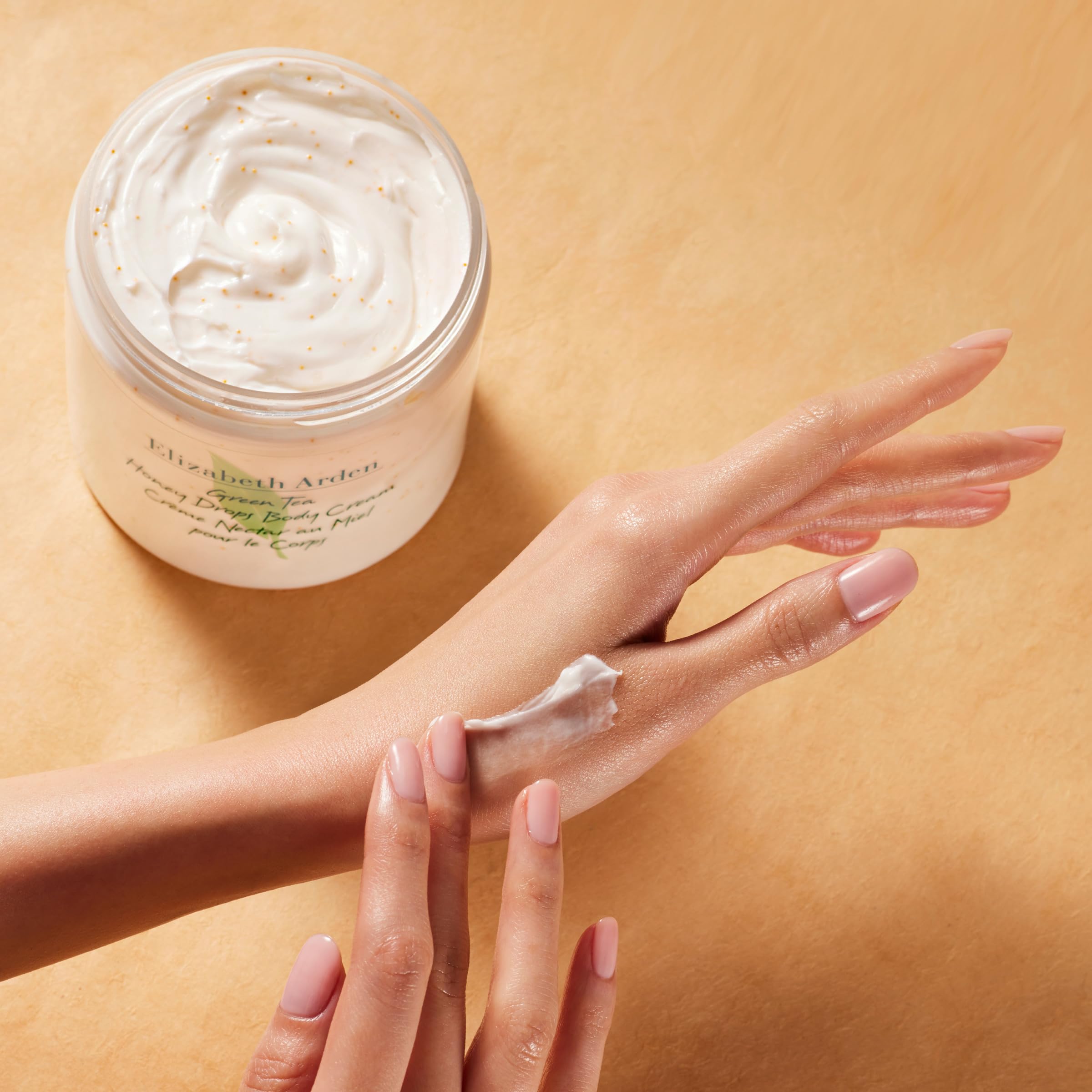 Elizabeth Arden open jar showing creamy contents for soft skin benefit