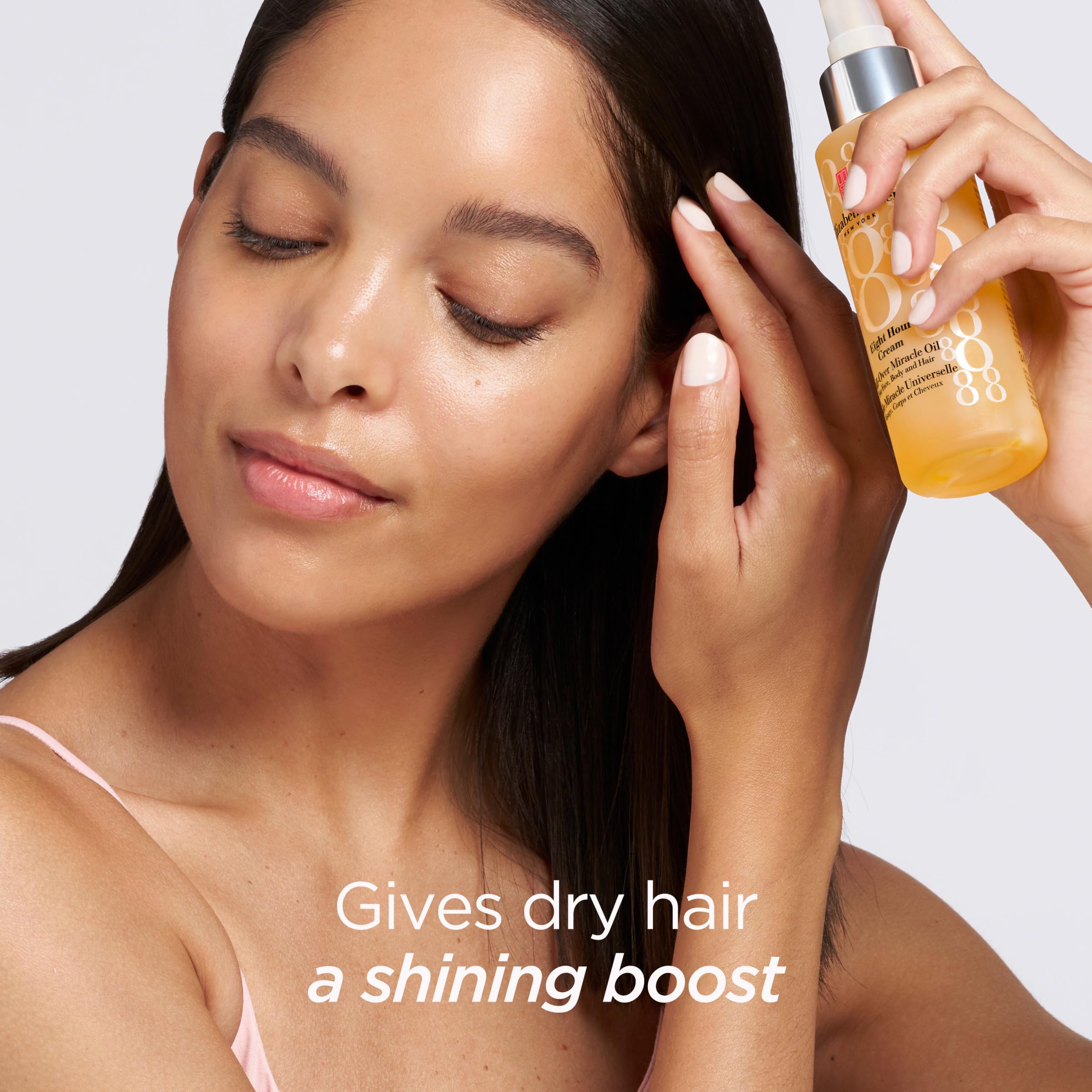 Elizabeth Arden bottle on bathroom shelf illustrating everyday routine ease