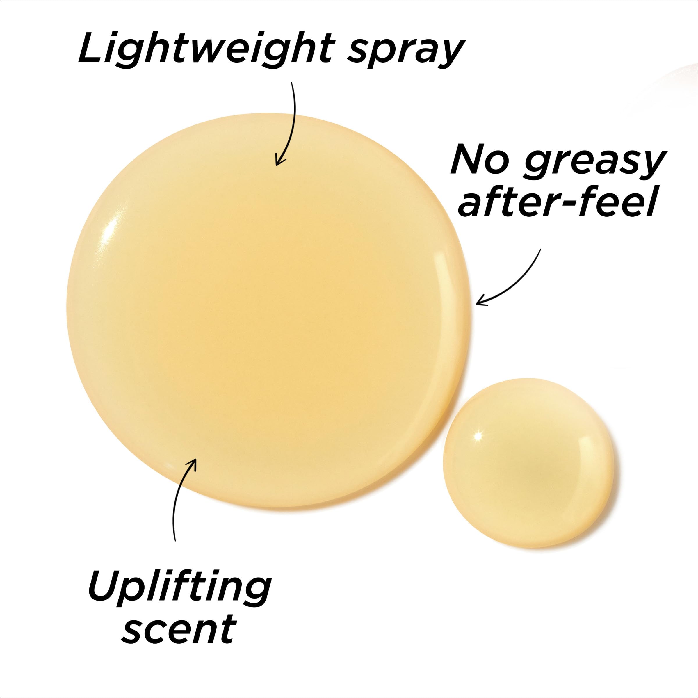 Elizabeth Arden applying oil to hair ends to reduce frizz and add shine
