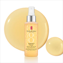 Elizabeth Arden open cap dispensing oil for precise, mess-free application