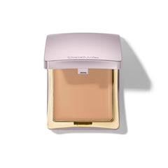 Elizabeth Arden open compact showing mirror and sponge for easy touch-ups on the go